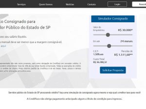 Servidor público de SP procurando crédito - Credifisco porftfolio fortesweb